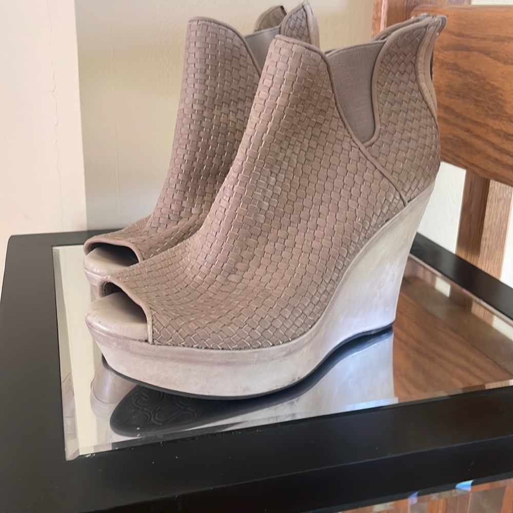 UGG Hamra Peep-toe Wedge Platform Booties. The most comfortable Wedge I own!!!!!